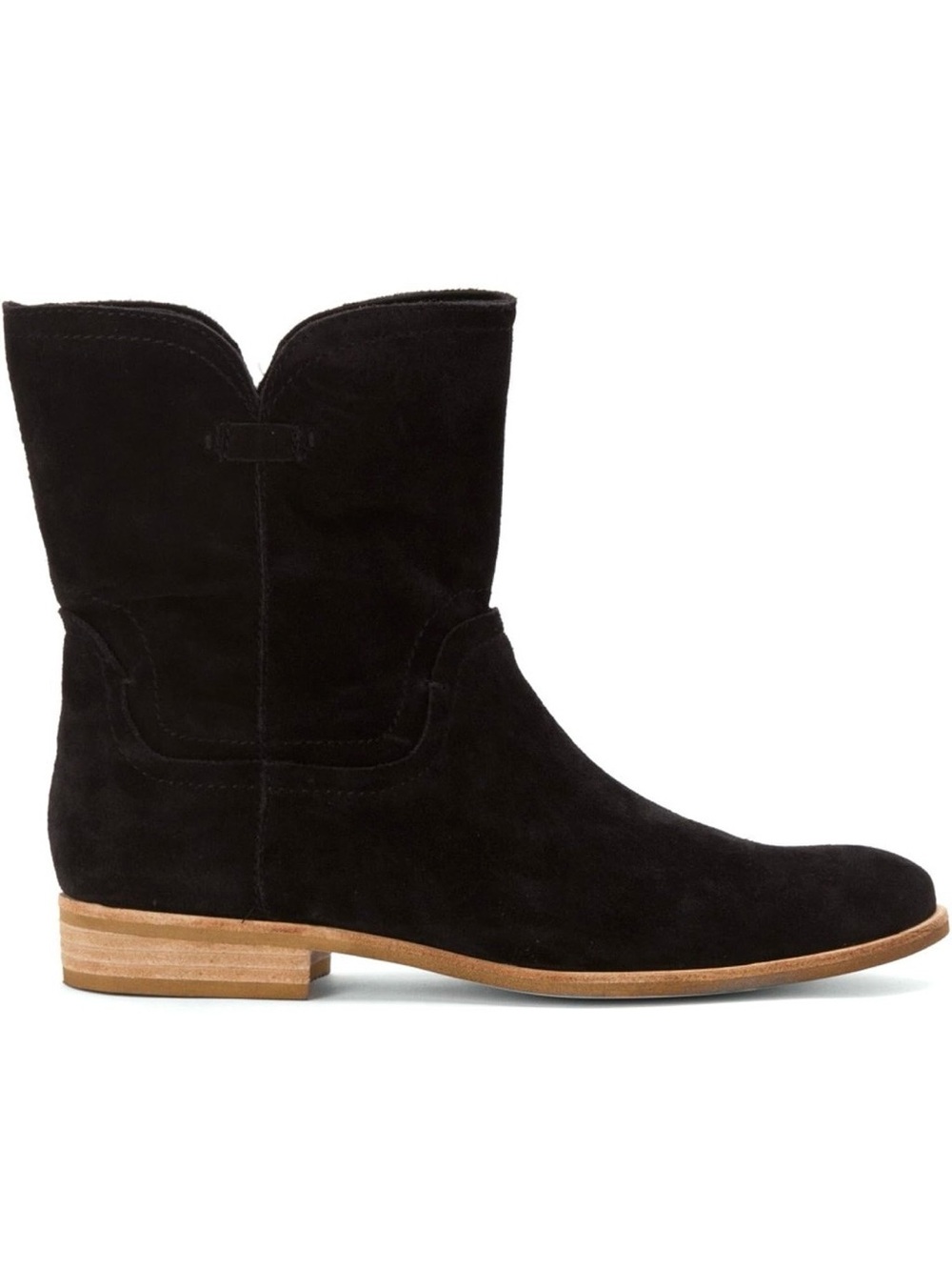 Splendid Palisade Leather Boots Size 7 Black Suede Boots Pull-on NWT
